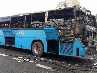 autobus incendiato 21 01 17
