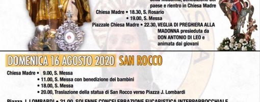 programma feste san rocco 2020