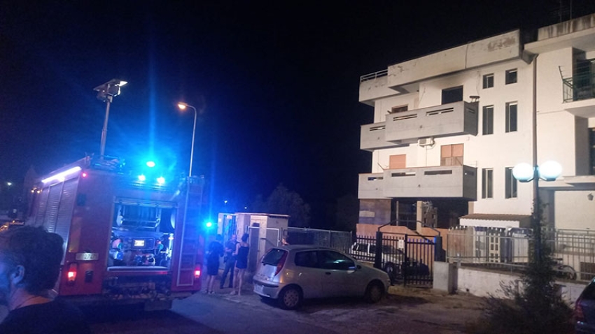 Marconia: incendio in una abitazione in via Liguria