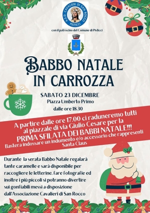Babbo Natale in Carrozza: l’iniziativa natalizia dei Cavalieri di San Rocco