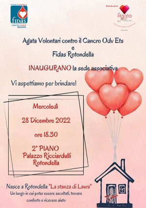 A Rotondella si inaugura la sede Fidas-Agata: il 28 dicembre il taglio del nastro