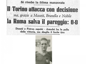 A Tursi targa in onore di Luigi Nobile, campione d’Italia con la Roma nel 1941-42 in serie A