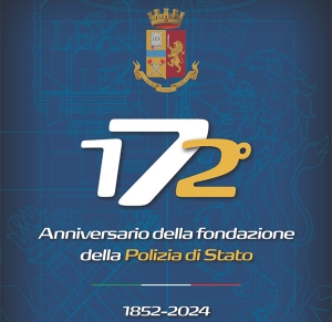 Il 10 aprile la Polizia di Stato celebra il 172° anniversario della fondazione