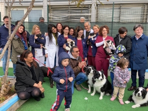 Inaugurato all’ospedale di Matera il primo spazio pet therapy