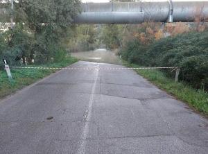Esondazione fiume Basento: chiusa anche la Marconia-Basentana. Foto