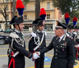 Il generale Andrea Rispoli visita il comando provinciale Carabinieri di Matera