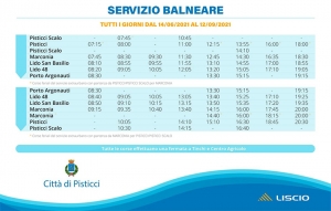 Confermato per il quarto anno consecutivo il servizio balneare di trasporto pubblico a Pisticci