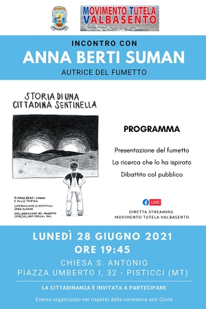 Il Movimento Tutela Valbasento presenta il fumetto “storia di una cittadina sentinella” di Anna Berti Suman
