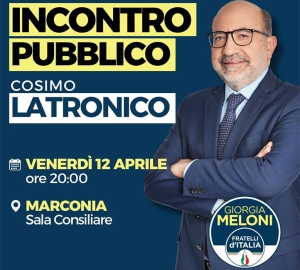 Incontro pubblico a Marconia con l’assessore regionale Cosimo Latronico