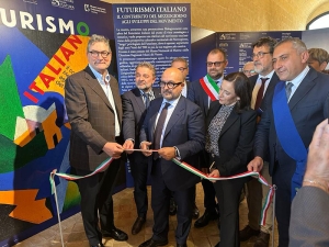 Il ministro Sangiuliano inaugura una mostra sul Futurismo a Matera