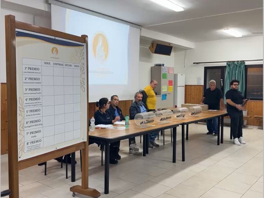 Effettuata l’estrazione dei biglietti vincenti legati alla Festa della Madonna delle Grazie
