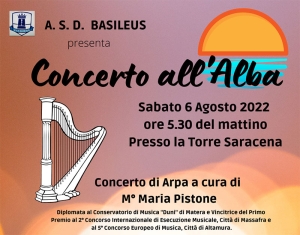 “Concerto all’alba”, una iniziativa dell’A.S.D Basileus