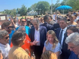 La Presidente Meloni visita Policoro. Bardi: Meloni ci trasmette forza e vicinanza