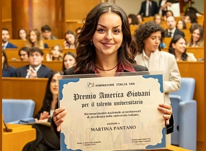 Premio America Giovani a Martina Pantano, giovane laureata di Marconia premiata alla Camera dei Deputati