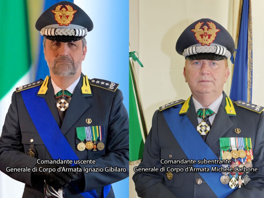 Guardia di Finanza: il gen. Michele Carbone subentra al gen. Ignazio Gibilaro nella carica di Comandante interregionale dell’Italia Meridionale