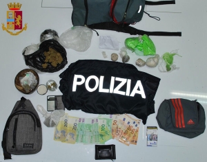 Polizia di stato sequestra droga a 24enne incensurato
