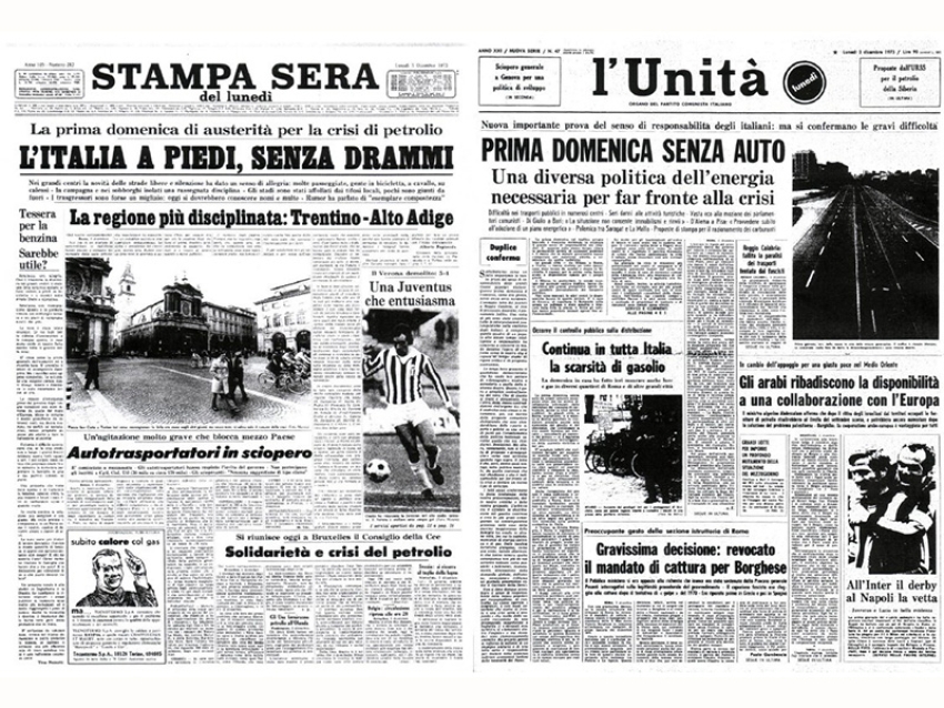 No scorie Trisaia: nel 1973 l’Italia era senza benzina, in austerity e con prezzi regolamentati su benzina-cibo-fertilizzanti