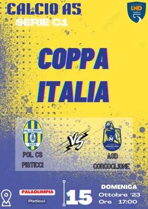 Futsal-Coppa Italia: il Pisticci torna al Pala Olimpia