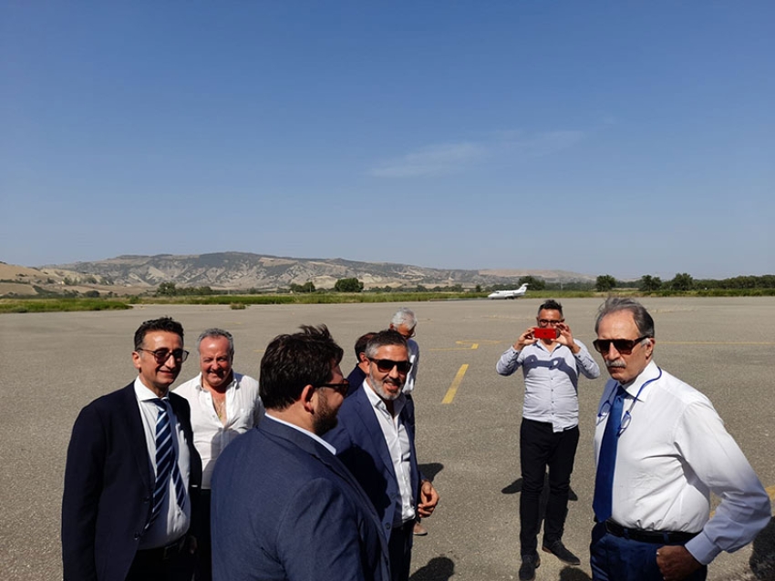 Il Presidente Bardi visita la Pista Mattei