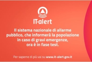IT-alert : il 19 settembre il test in Basilicata