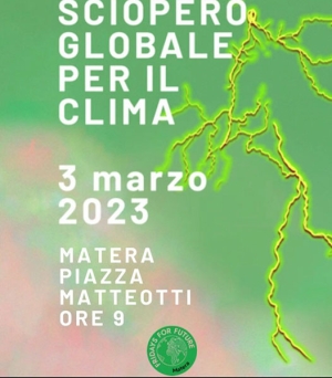 Anche a Matera il 3 marzo si sciopera per il clima