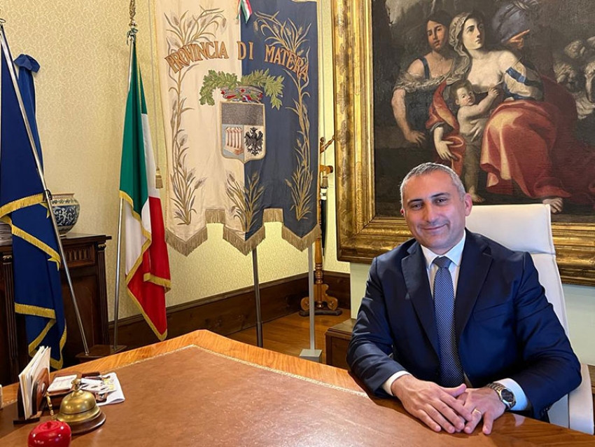 Piero Marrese riconfermato presidente della provincia di Matera. Gli auguri del sindaco Albano