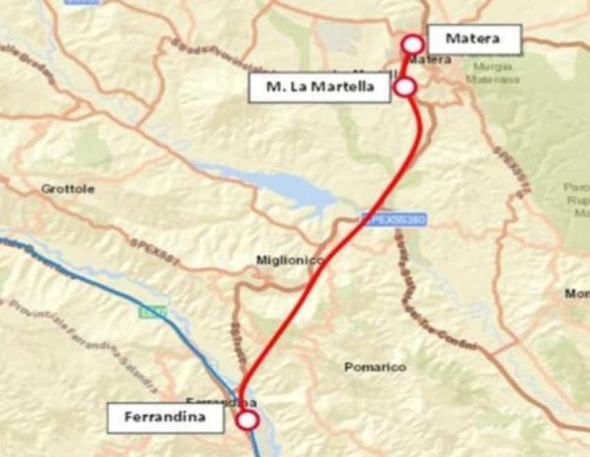 Viabilità e infrastrutture: al via la Ferrandina-Matera