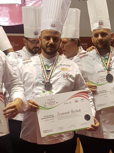 Lo chef Emanuele Ricchiuti difenderà la medaglia d&#039;argento ai campionati della cucina italiana di Rimini