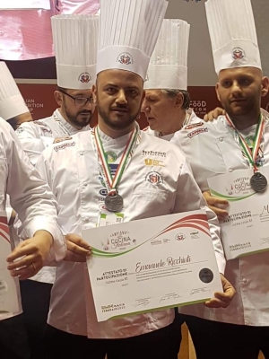Lo chef Emanuele Ricchiuti difenderà la medaglia d'argento ai campionati della cucina italiana di Rimini