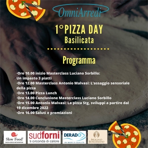 Il 16 gennaio appuntamento con il 1° Pizza Day Basilicata