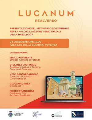 Il 23 dicembre presentazione del Realverso Lucanum