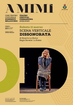Al Teatro Festival Ferrandina- A Mimì, Saverio La Ruina presenta “Dissonorata”