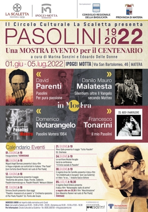 Mostra Evento per il centenario della nascita di Pier Paolo Pasolini