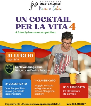 Un cocktail per la vita, evento organizzato dall’associazione Enzo Gallitelli