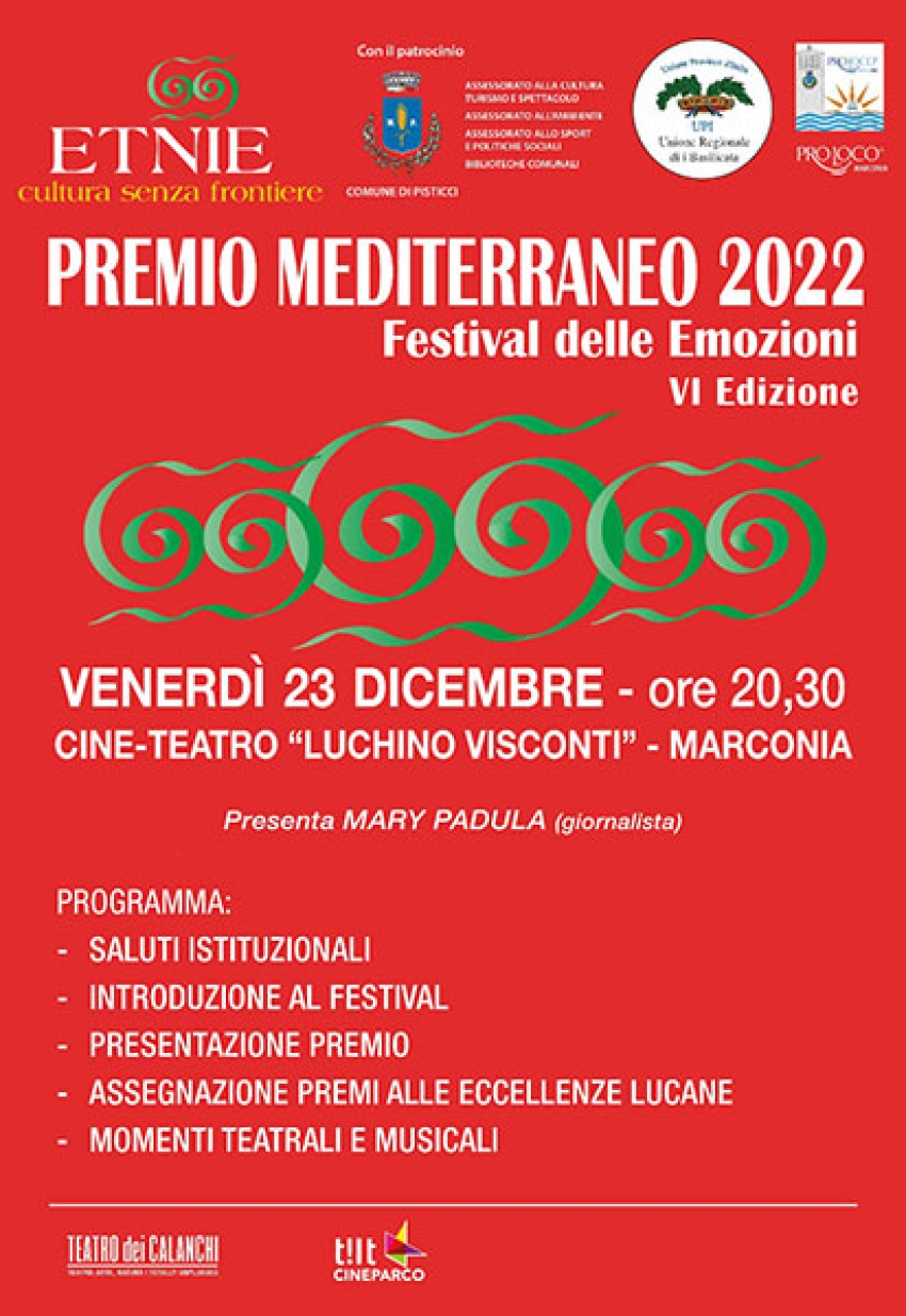 Premio Mediterraneo di Etnie: a Marconia la sesta edizione
