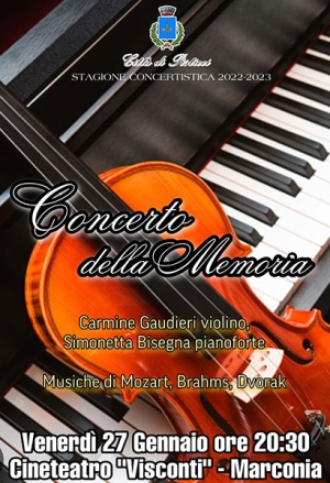 Venerdì 27 a Marconia il “Concerto della Memoria”