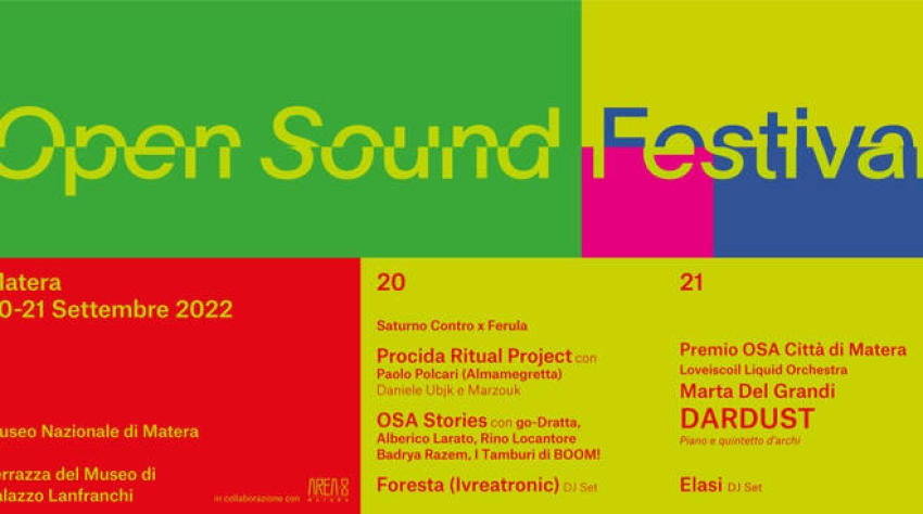 Torna l’Open Sound Festival al Museo Nazionale di Matera