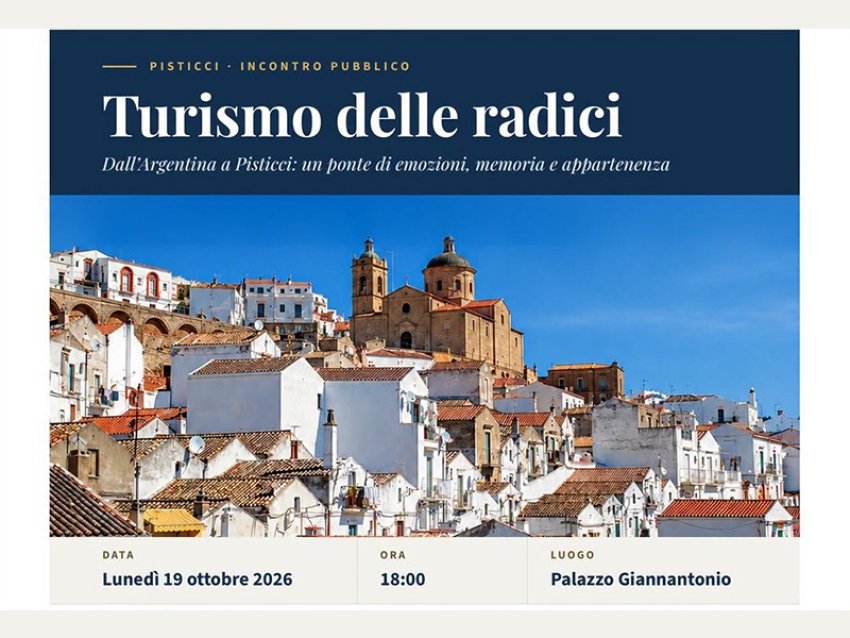 Pisticci accoglie Vittoria Gioffrè: un ponte tra Argentina e Basilicata nel segno delle radici